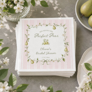Serviette En Papier Serviettes de mariage parfait poire