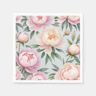 Serviette En Papier Serviettes de mariage Peony Classy