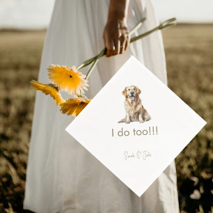 Serviette En Papier Serviettes de Mariage pour animaux de compagnie di