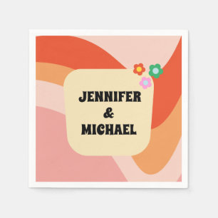 Serviette En Papier Serviettes de Mariage rétro vintage