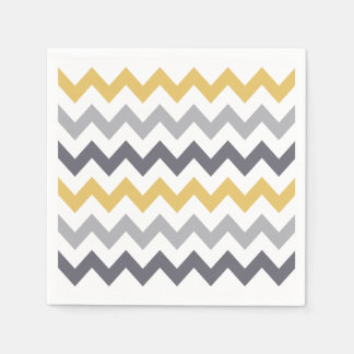 Serviette En Papier Serviettes de motif gris et jaune