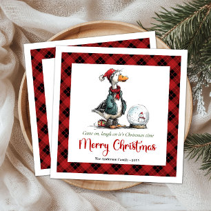Serviette En Papier Serviettes de Noël drôles de cartoon originales
