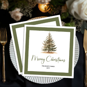Serviette En Papier Serviettes de Noël modernes neutres pour famille a