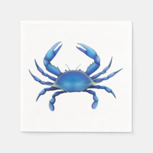 Serviette En Papier Serviettes de papier atlantiques de crabe bleu