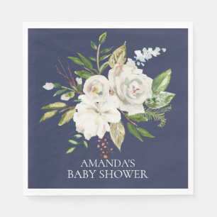 Serviette En Papier Serviettes de papier de douche florale de roses