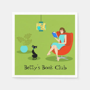 Serviette En Papier Serviettes de papier de rétro femme