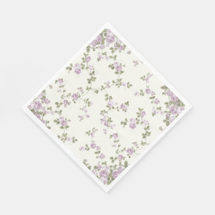 Serviette En Papier Serviettes de papier de roses vintages savoureux
