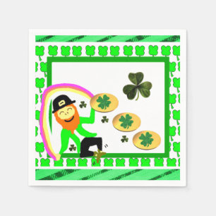 Serviette En Papier Serviettes de papier du jour de St Patrick