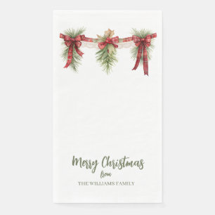 Serviette En Papier Serviettes de papier Joyeux Noël Guirlande pour in