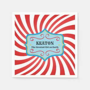 Serviette En Papier Serviettes de papier personnalisées de cirque