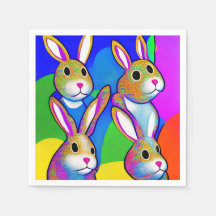 Serviettes de Pâques Lapin de Pâques