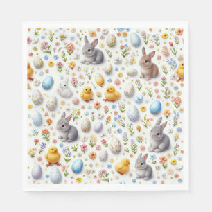 Serviette En Papier Serviettes de Pâques Micro Ditsy
