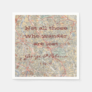 Serviette En Papier Serviettes de partie de voyage
