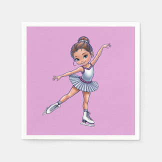 Serviette En Papier Serviettes de patinage sur glace pour l'anniversai