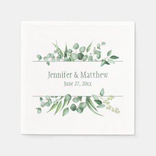 Serviette En Papier Serviettes De Réception Éucalyptus