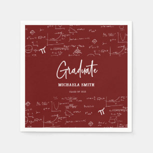 Serviette En Papier Serviettes de remise de diplômes de mathématiques