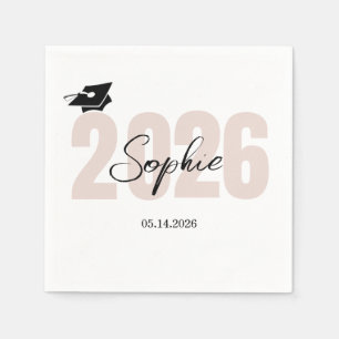 Serviette En Papier Serviettes de remise des diplômes personnalisées P