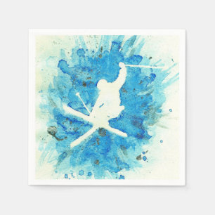 Serviette En Papier Serviettes de ski saut