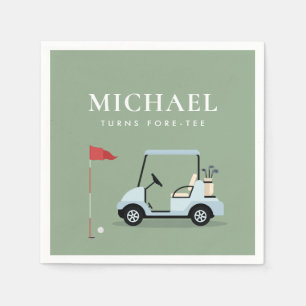 Serviette En Papier Serviettes de soirée de golf