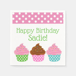 Serviette En Papier Serviettes de soirée personnalisées Polka Dot Cupc