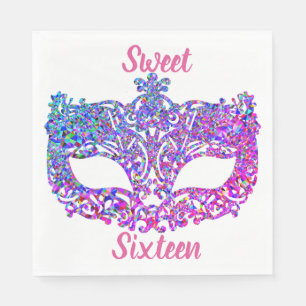 Serviette En Papier serviettes de sweet sixteen
