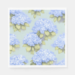 Serviette En Papier Serviettes de table Canard Œuf Bleu Hydrangea Tige