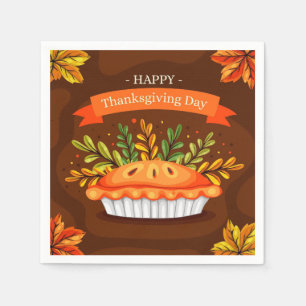 Serviette En Papier Serviettes de Thanksgiving