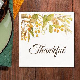 Serviette En Papier Serviettes de Thanksgiving rustiques