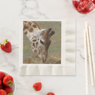Serviette En Papier Serviettes déco girafe napkin