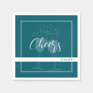 Serviette En Papier Serviettes Deep Petrol Custom Party