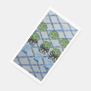 Serviette En Papier Serviettes d'hôtes Topiary Blue Ginger Jars