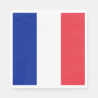 Serviettes du drapeau français (France)