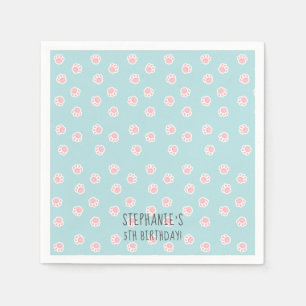 Serviette En Papier Serviettes Empreintes de pattes