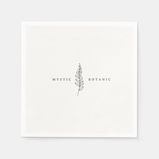 Serviette En Papier Serviettes en feuilles naturelles (Devant)