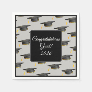 Serviette En Papier Serviettes en forme de casquette de diplômé de tai