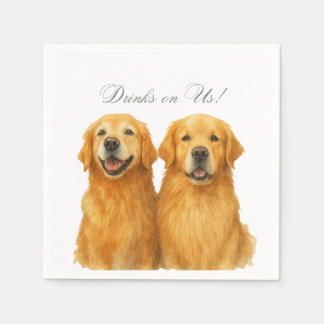 Serviette En Papier Serviettes en papier, Cocktail Standard Golden Ret