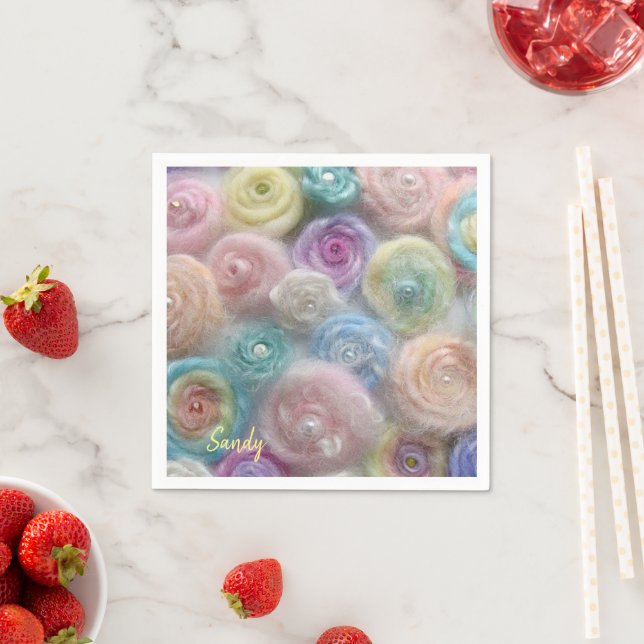 Serviette En Papier Serviettes en papier, Fer pastel (En situation)