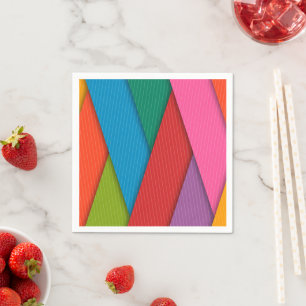 Serviette En Papier serviettes en papier, triangles colorés