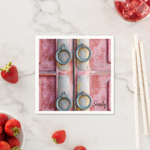 Serviette En Papier serviettes en papier, verrous roses