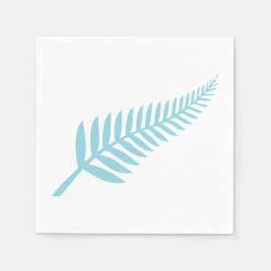 Serviette En Papier Serviettes en silhouette de feuille de fern