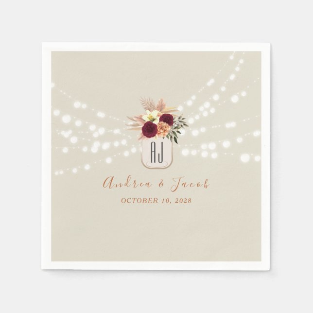 Serviette En Papier Serviettes en terre cuite (Devant)