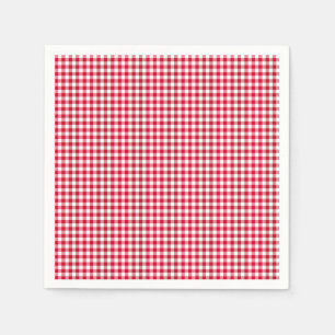 Serviette En Papier Serviettes En vichy-Berry-Red-Paper