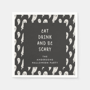 Serviette En Papier Serviettes fantomatiques de Halloween de partie de