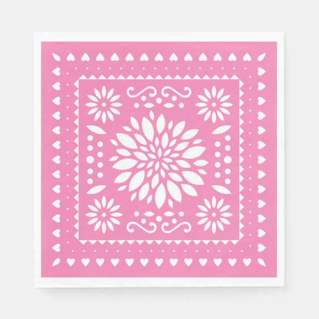 Serviette En Papier Serviettes Fille Fiesta Party (Devant)