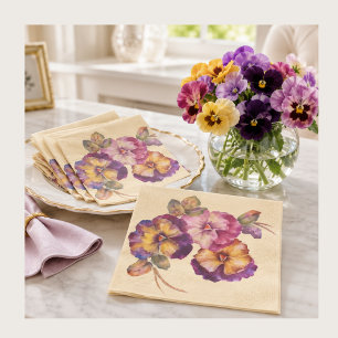 Serviette En Papier Serviettes Fleuries Pâquerette Douce   Tous les Jo