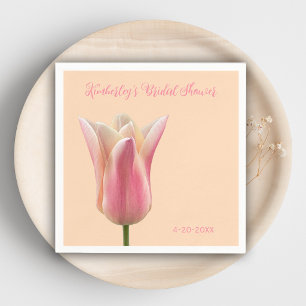 Serviette En Papier Serviettes Fleurs de Tulipe Rose pour Mariage