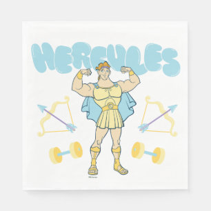 Serviette En Papier Serviettes flexibles Hercule Flèches et haltères