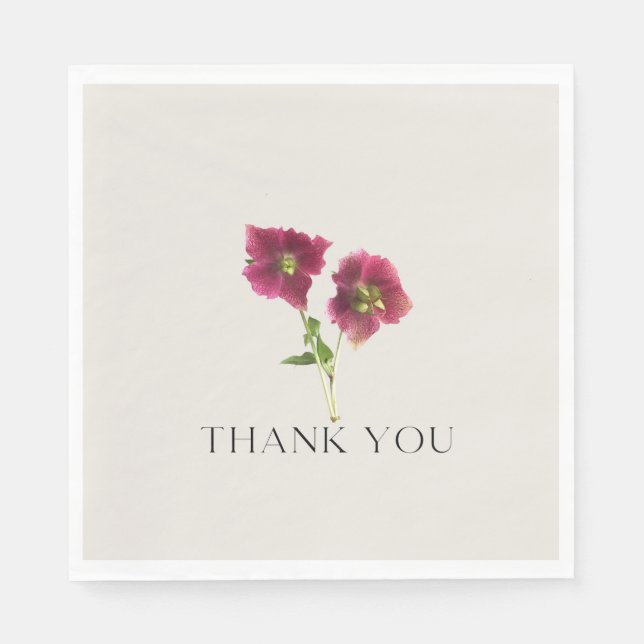 Serviette En Papier Serviettes Florales simples et tendance (Devant)