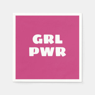 Serviette En Papier Serviettes Girl Power