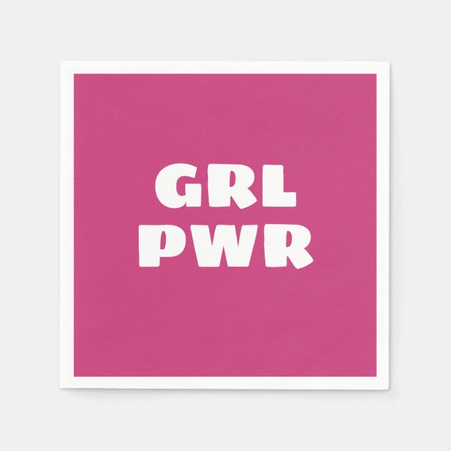 Serviette En Papier Serviettes Girl Power (Devant)